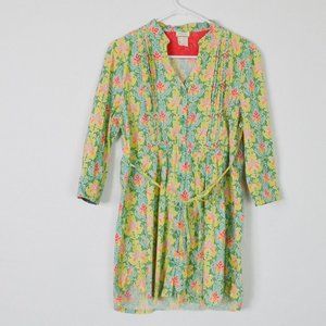 Matilda Jane Floral Button 3/4 Sleeve Tunic Shirt